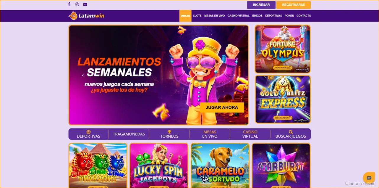 Latamwin Chile: plataforma de casino online y apuestas para jugadores